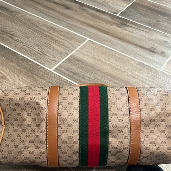 Gucci Vintage Sherry Line Monogram Coated Bag - Picture 7 of 9